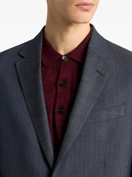 Costum Etro cu dungi de costum albastru