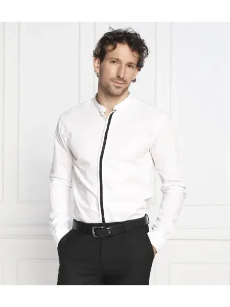HUGO Cămașă Enrique | Extra slim fit alb