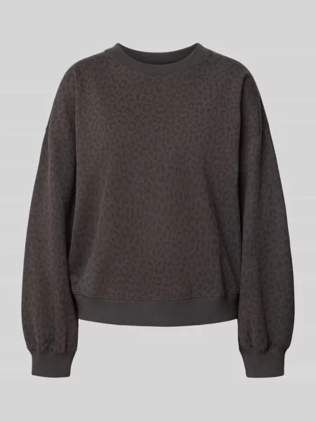 Bluza o kroju oversized z mieszanki bawełny Juvia czarna