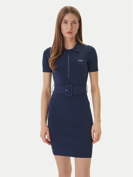 Guess Rochie tricotată Bleumarin