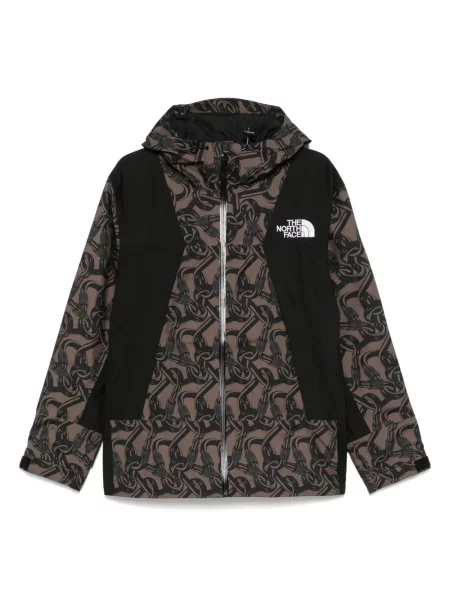 Geacă The North Face cu imagine negru