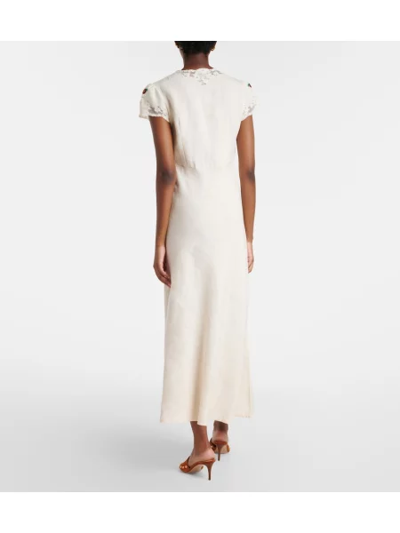 Rochie midi Rixo de in alb