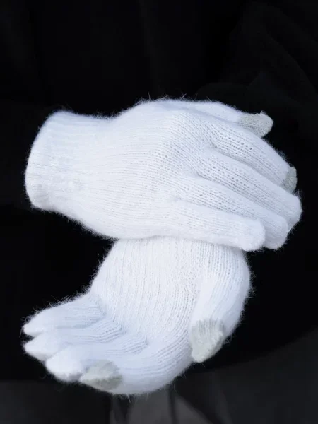 Перчатки Without белые