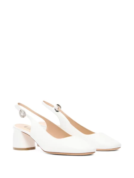 Pantofi cu toc Casadei slingback alb