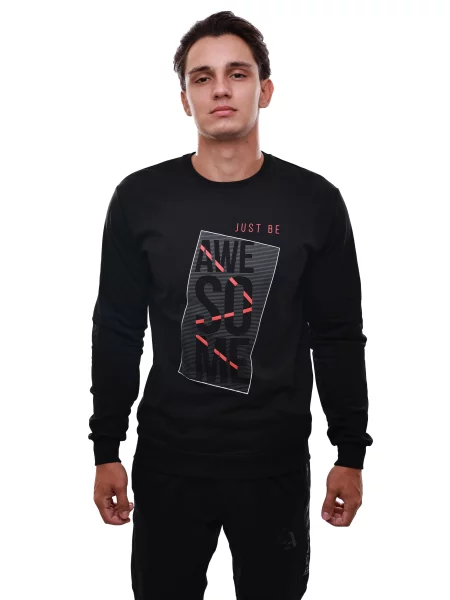 Світшот STREAM віскоза/поліестер чорний