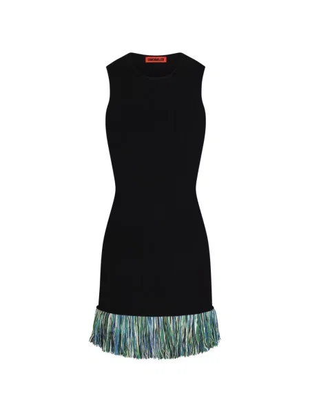 Rochie mini Simon Miller cu franjuri negru