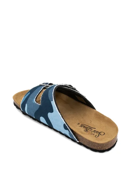 Sandale Mc2 Saint Barth cu model camuflaj albastru
