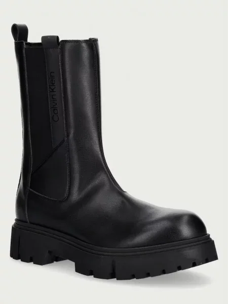 Calvin Klein ghete scurte cu platformă pentru copii negru