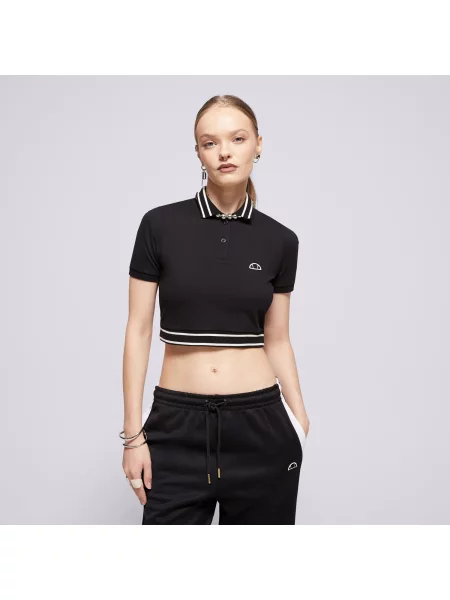 Ellesse Polo Trixie Cropped Polo Blk czarna
