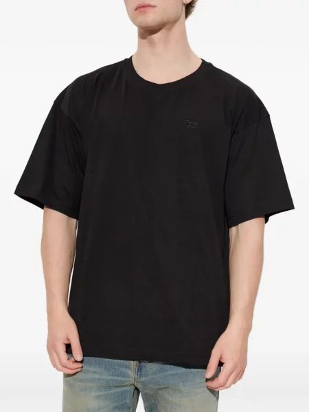 Scurt tricou Diesel cu imagine negru