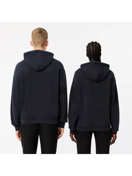 Lacoste Luźny Krój Bluzy Z Kapturem czarna