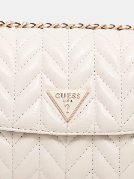 Кожаная сумка-багет Guess