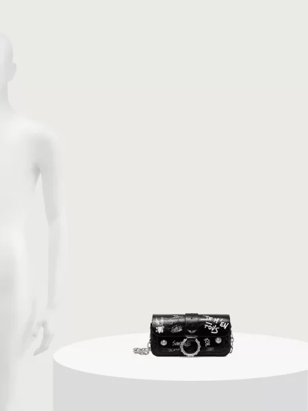 Zadig&Voltaire Bőr levéltáska/pénztárca Kate fekete