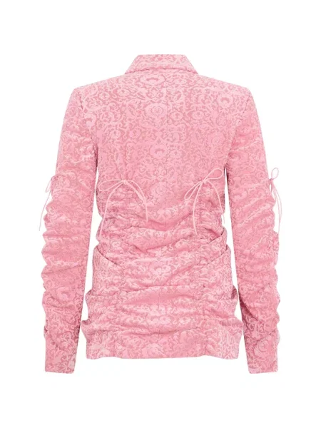 Sacou Moschino cu volane roz