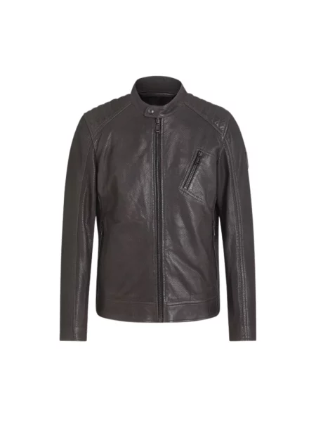 Kurtka skórzana Belstaff szara