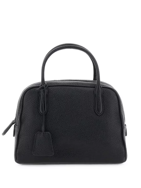 Geantă shopper Nothing Written din piele negru