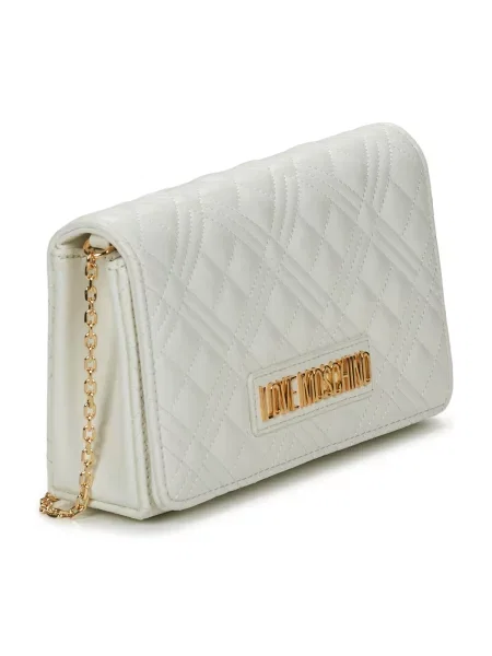 Geanta crossbody Love Moschino alb