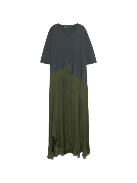Rochie Bimba Y Lola asimetrică verde