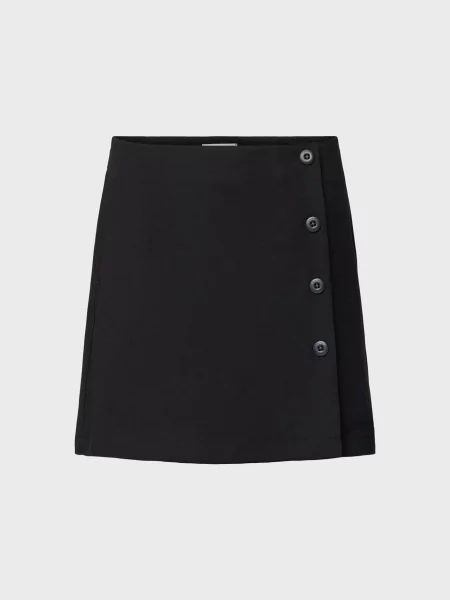 Джинсова спідниця Calvin Klein Jeans на запах чорна