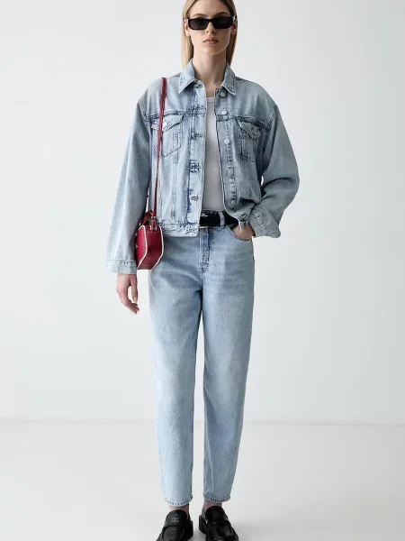 Tommy Jeans Geacă de blug | Relaxed fit alb