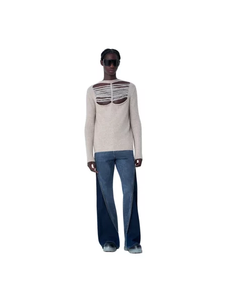 Dzianinowy sweter Rick Owens beżowy