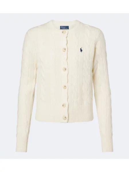 Geacă Polo Ralph Lauren de lână alb