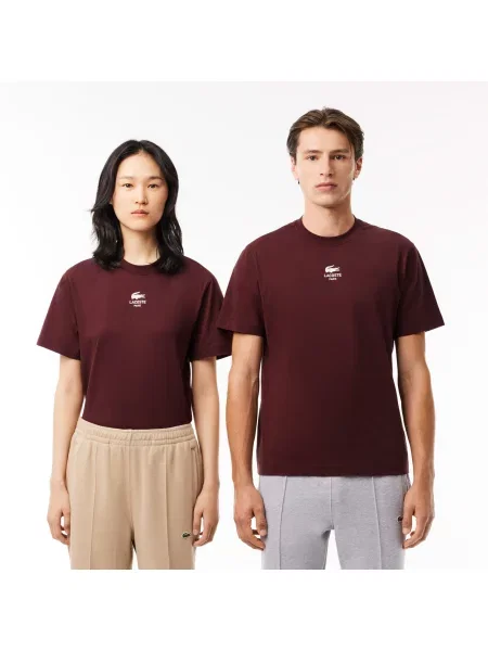 Lacoste футболка унісекс Classic fit коричнева