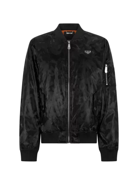Geacă bomber Philipp Plein cu model camuflaj negru