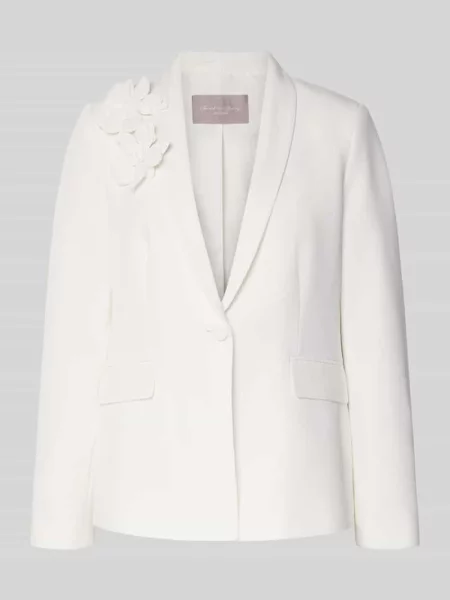 Marynarka w kroju regular fit z kwiatowymi aplikacjami Christian Berg Woman Selection