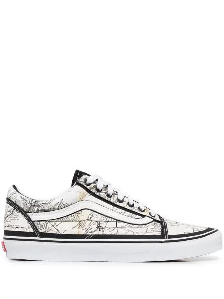 Sneakerși Vans Old Skool cu imagine alb