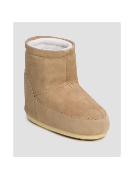 Semišové kozačky Moon Boot béžové