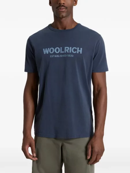 Scurt tricou Woolrich cu imagine albastru