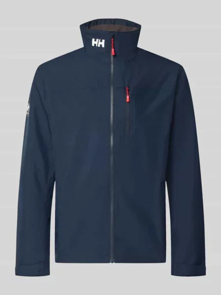 Kurtka o kroju regular fit ze stójką model Crew' Helly Hansen granatowa