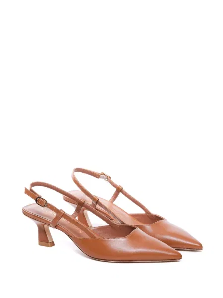 Pantofi cu toc Stuart Weitzman slingback maro