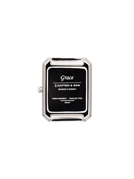 Kapten & Son Ceas analogic Grace Mesh' argintiu