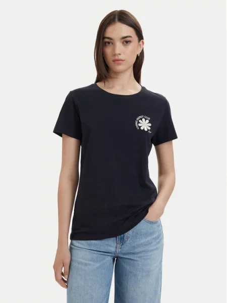 BOSS T-Shirt granatowy