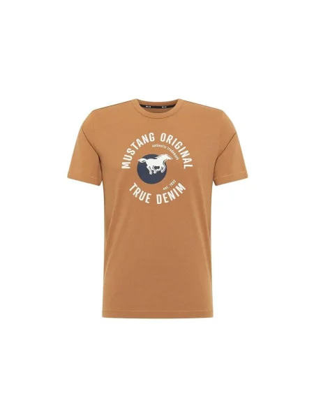 Tricou Mustang cu imagine maro