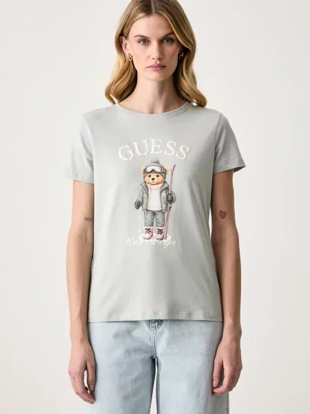 Guess t-shirt γυναικείο με FABRIZIA μπλε