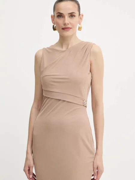 Платье миди Guess бежевое