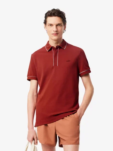Поло Lacoste коричневий