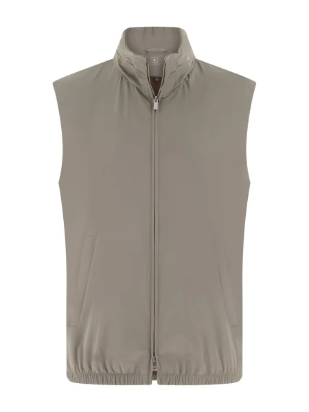 Boggi Milano Vestă taupe gri