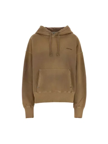 Bluza z kapturem Golden Goose brązowa