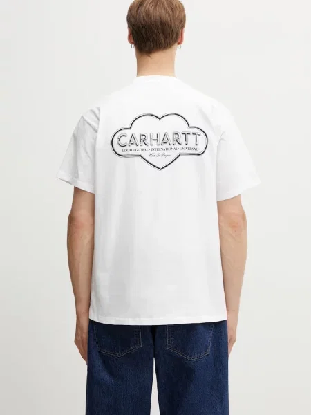 Carhartt WIP S/S Cloud Heart T-Shirt tricou din bărbătesc alb