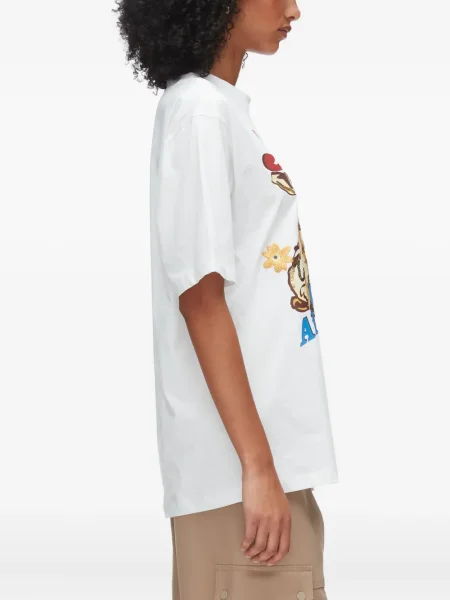 Tricou 3.1 Phillip Lim cu broderie alb