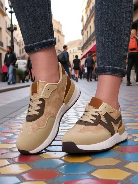 Sneakerși Resti alb