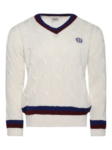 Pulover Bode alb