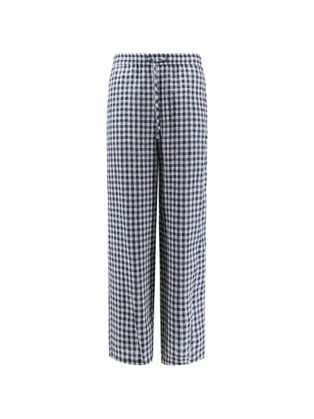 Pantaloni Dunst în carouri albastru