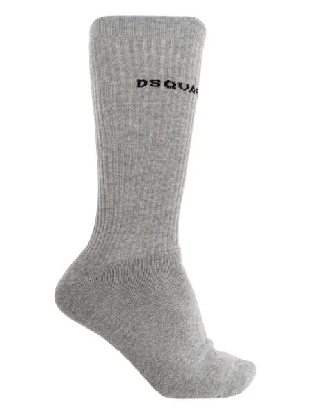 Șosete Dsquared2 cu broderie gri