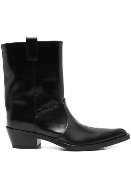 Botine Khaite cu vârf ascuţit negru