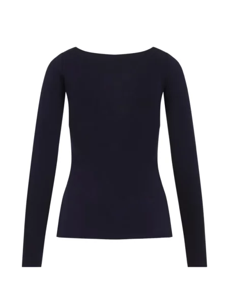 Lung top Elisabetta Franchi cu autograf albastru